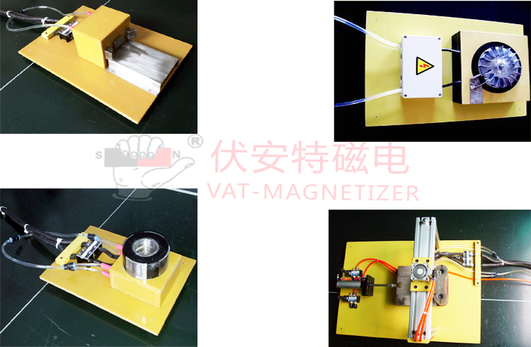 Flywheel internal and external magnetizing fixture